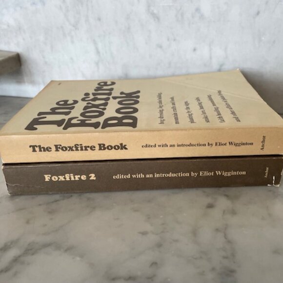 VINTAGE The Foxfire Books Vols. 1 & 2, 1972 & 1973 Paperback - Picture 1 of 13